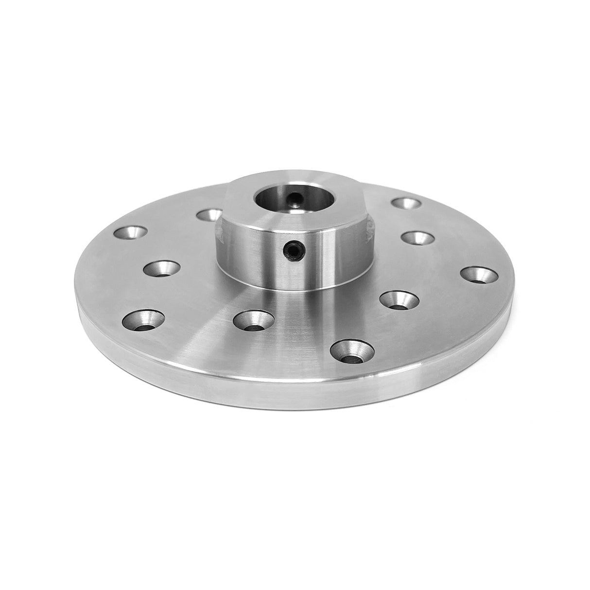 RGWOOD 6" Steel Wood Lathe Face Plate, 1" x 8tpi Threaded With Locking Set Screw (for Reversing Lathes) RGWOOD