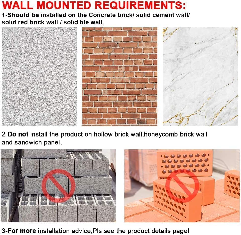 yacchi home Floating Nightstand Set with Charging Station, Floating Nightstand with Charging Station and LED, Night Stand for Living Room, Entryway Wall, Bedroom White Nightstand (1), FN864B1 yacchi home