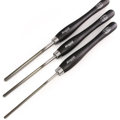 Hurricane Turning Tools, M2 Cryo, 3 Piece Bowl Gouge Set (5/8", 1/2" and 3/8" Bar Stock), Pro Series Woodturning Tools
