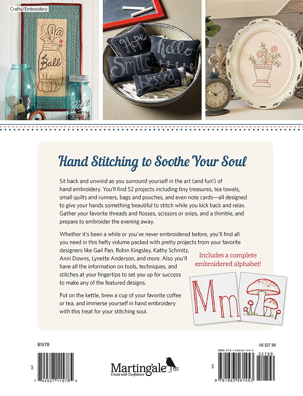 The Big Book of Hand-Embroidery Projects: 52 Patterns You'll Love to Stitch Martingale