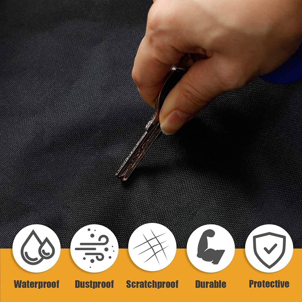 COOSOO Shuffleboard Table Cover Waterproof Outdoor 9FT 12FT 14 FT Shuffleboard Table Cover Weather Resistant Dustproof Furniture Protective Black COOSOO