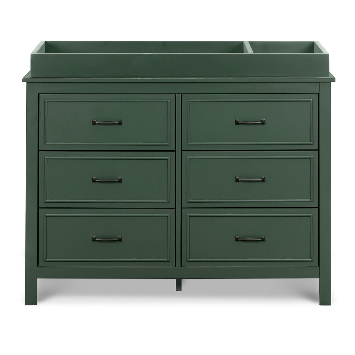 DaVinci Charlie 6-Drawer Baby Dresser - Wooden Double Chest of Drawers for Kids, Boys and Girls - Multi-Purpose Storage for Bedroom, Nursery, Living Room & Hallway, Easy to Assemble - Forest Green DaVinci