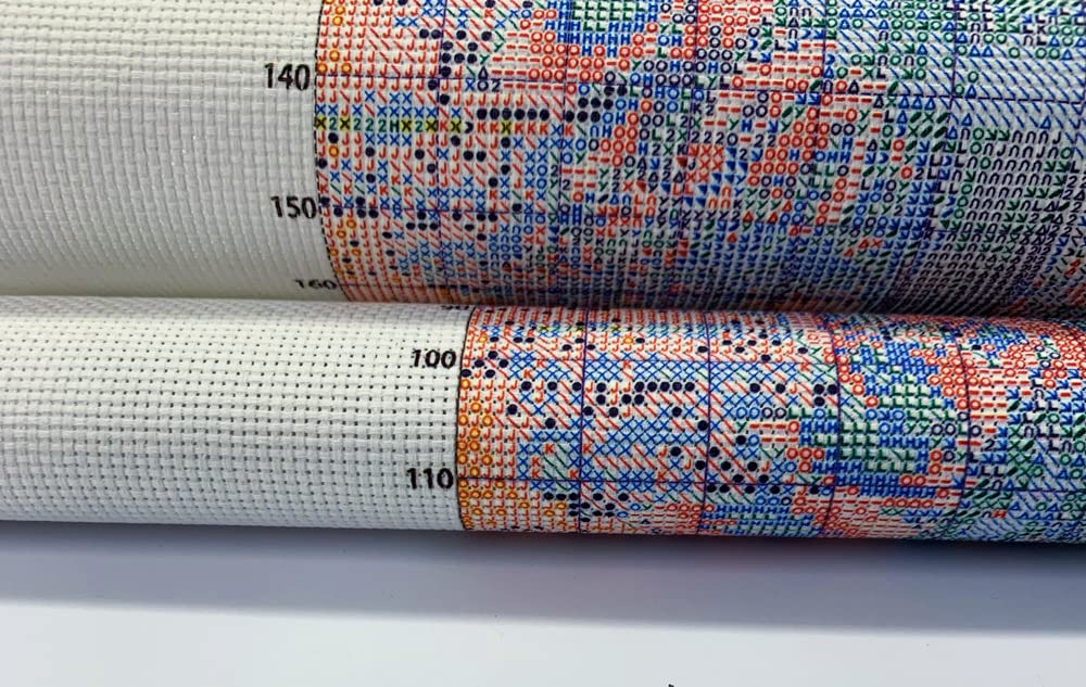 14CT Counted Cross Stitch Kits for Adults Mountain Flowers Advanced Stamped Cross Stitch Kits for Adults (Mountain 4) Moohue