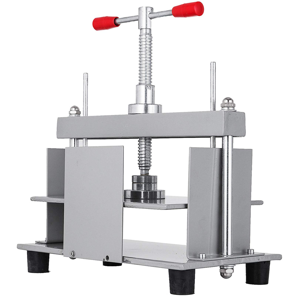 VEVOR Manual Paper Press Machine 12X8.6 inch for A4 Sized Papers Flatting Machine 10cm Thickness Steel Frame Manual Flat Paper Press Machine Papermaking Book Press VEVOR