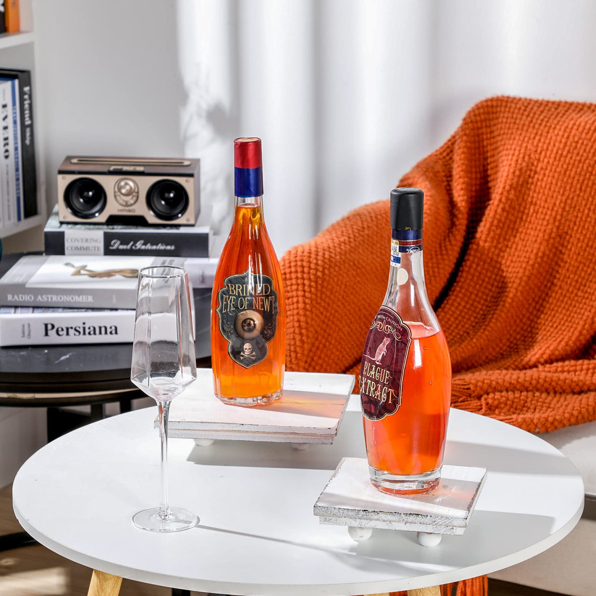 Thyle Set of 3 Wooden Risers for Display Wood Pedestal Stand Square Wood Tiered Display Stand Washed White Wood Display Riser Wood Risers for Decor Rustic Farmhouse Riser for Home Kitchen Tiered Tray Thyle