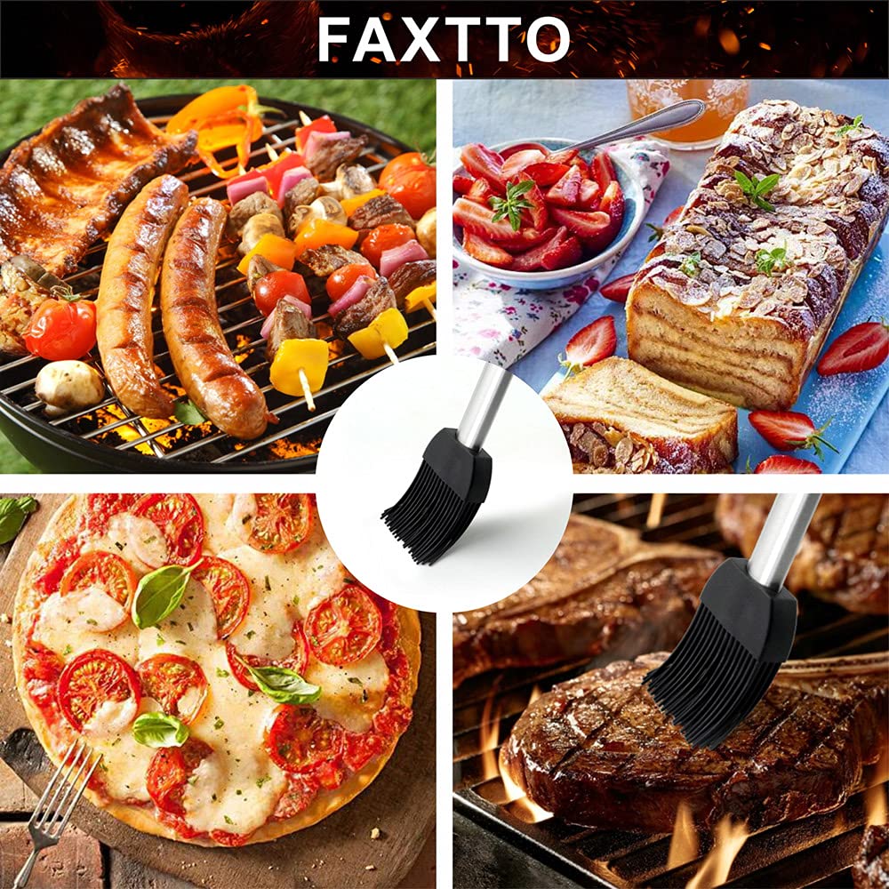 Grill Brush with Extra Strong Long Handle BBQ Cleaner Accessories - Safe Wire BBQ Brush, Triple Barbecue Scrubber Cleaning Brush for Gas/Charcoal Grilling Grates Weetiee Life