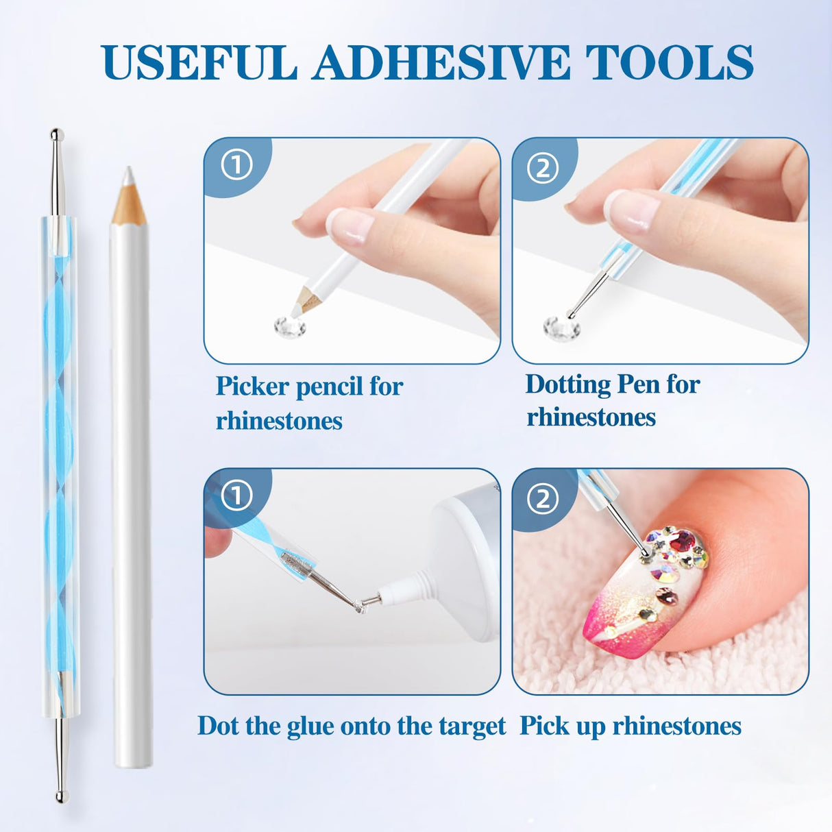 FITTDYHE B7000 Glue Clear with Precision Tip,50Ml B7000 Glue Clear for Rhinestones Glue for Crafts, Multipurpose Jewelry Glue for Fabric DIY Craft Makeup Shoes Jewelry Making Nail Art FITTDYHE