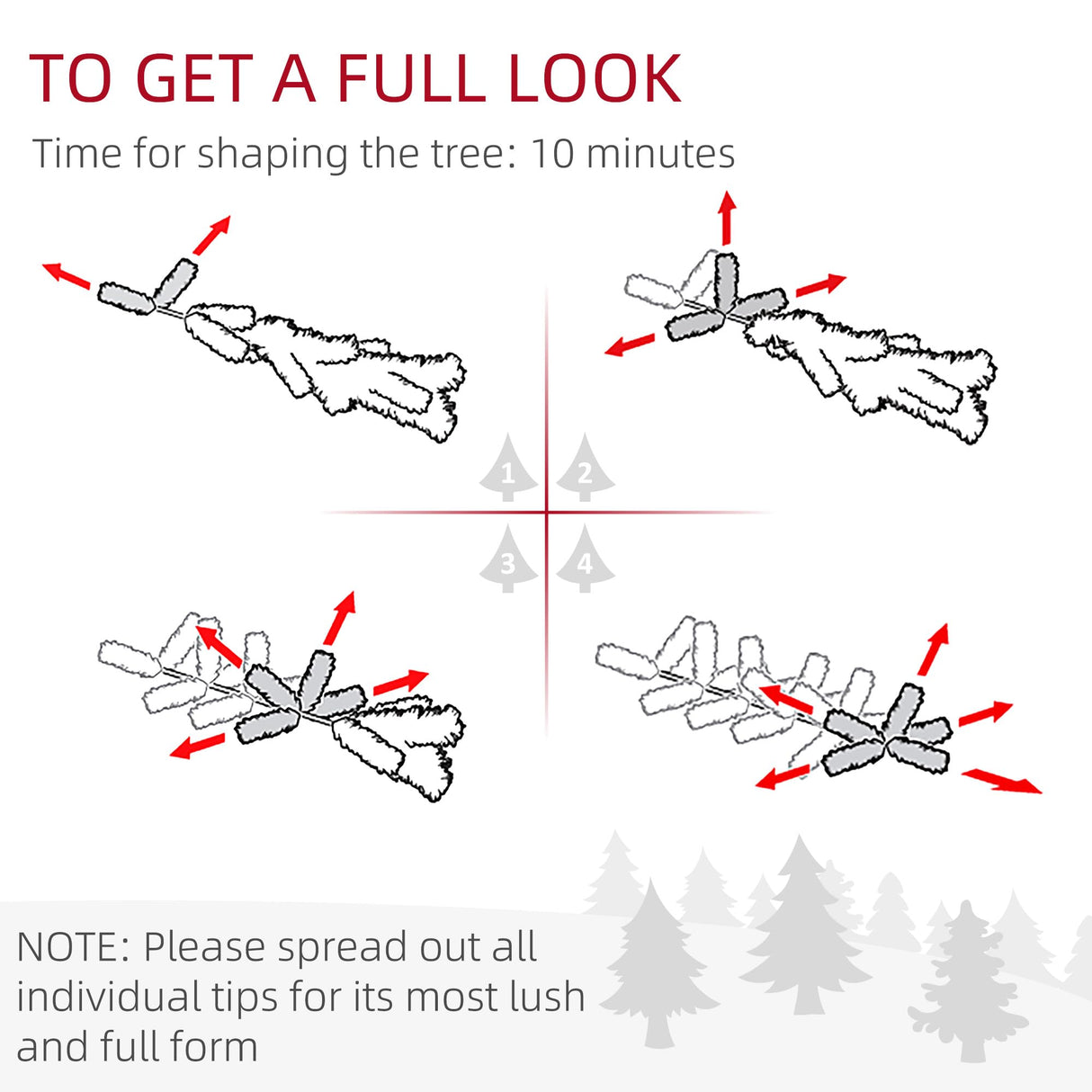 HOMCOM 5ft Artificial Christmas Tree with 1309 Tips, Foldable Metal Stand, Easy Assembly, Hinged Xmas Tree for Home Office Holiday, Green HOMCOM