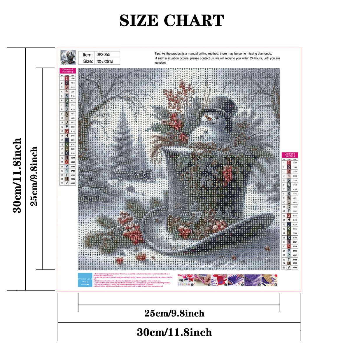 Christmas Snowman Diamond Painting Kits for Adult, Xmas Hat Forest Diamond Art Kits for Beginner, DIY Full Drill Winter Holiday Rhinestone Diamond Dots Gem Painting Art Craft Home Decor 12 x12 Inch Semneroy