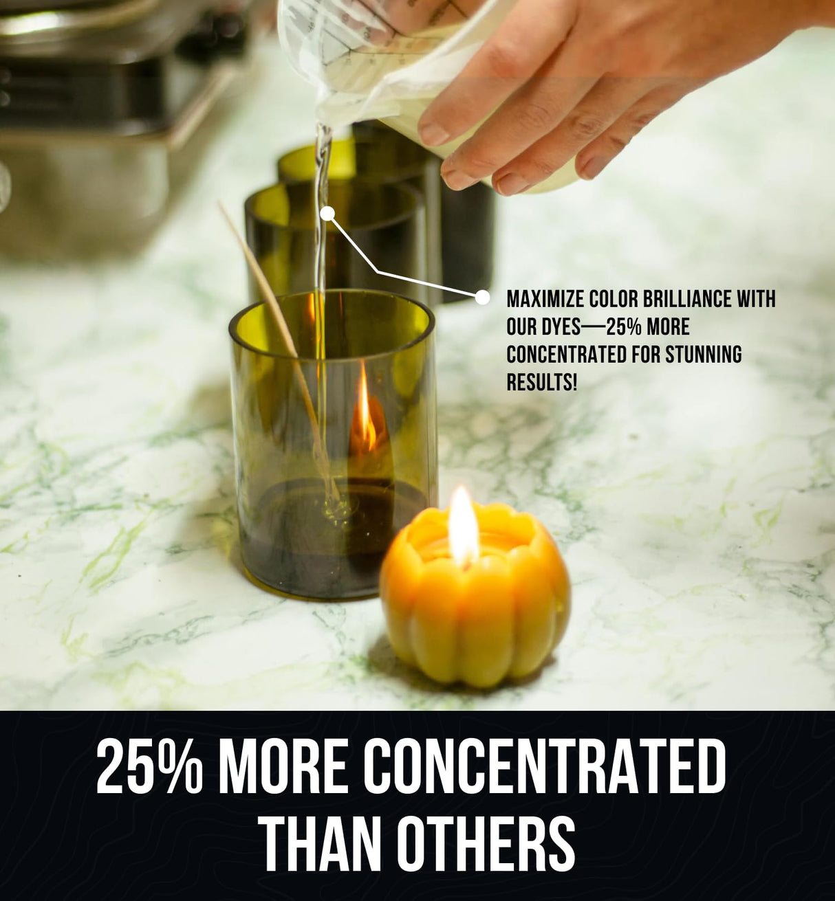 Candle Dye for Soy Wax Candle Making - 16 High-Concentration Colors - Mix to Create Endless Shades Craft911