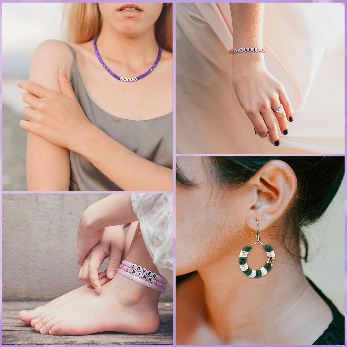 Wuollgess 6000 PCS Clay Beads Bracelet Making Kit with A to Z Alphabet Letter Beads, Friendship Bracelet Kit, Earrings Necklace Craft Jewelry Making Kit for Adults Wuollgess