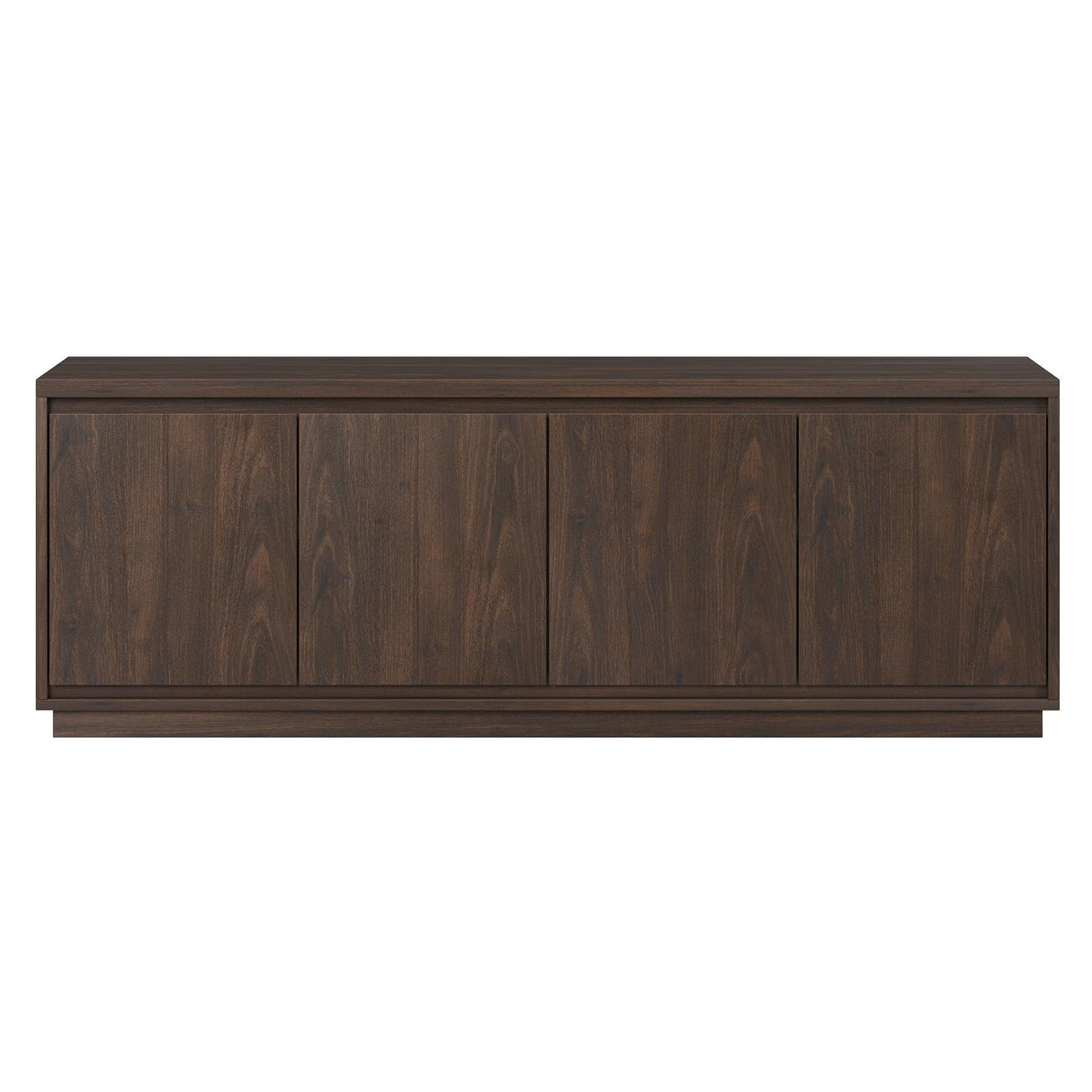 Henn&Hart Presque TV Stand, 68" Wide, Brown Henn&Hart