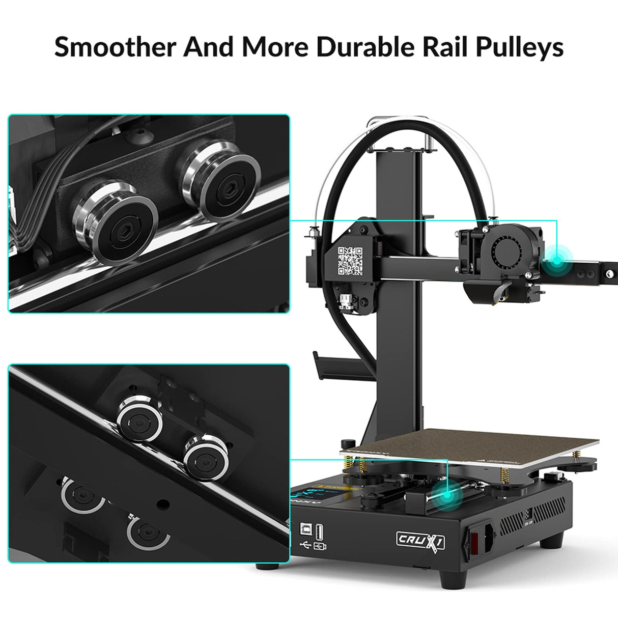 TRONXY 3D Printers,CRUX 1 Mini 3D Printer for Beginners,Fast Assembly Direct Drive Desktop Portable with PEI Magnetic Sticker Platform, Impresora Small 3D Printer Print Size 7.08x7.08x7.08 inch TRONXY