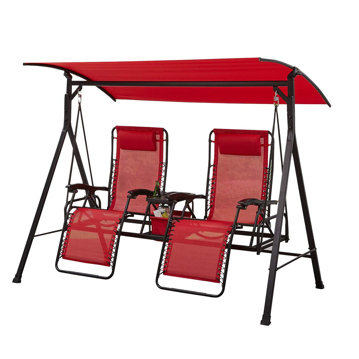 Garden Winds Replacement Canopy Top Cover for Big and Tall Bungee Swing - RED - Will ONLY FIT IF Chair is RED Garden Winds