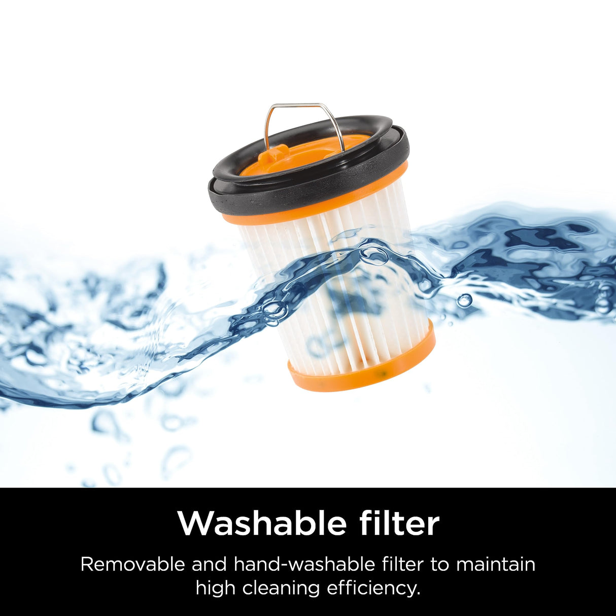 Shark WV201BK WANDVAC Cordless Hand Vac, Lightweight & Portable at 1.4 lbs. with Powerful Suction, Charging Dock, One-Touch Empty for Car & Home,Mattress,Duster Crevice Tool Included,Black(Pack of 1) Shark