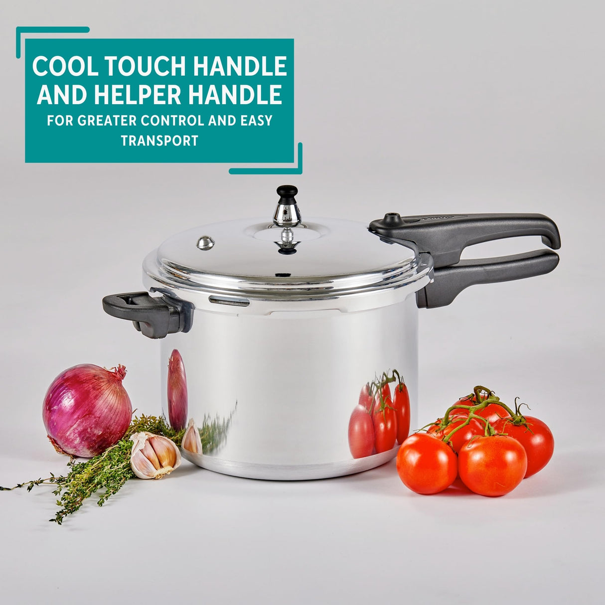 Mirro 92180A Polished Aluminum 10-PSI Pressure Cooker Cookware, 8-Quart, Silver - Mirro