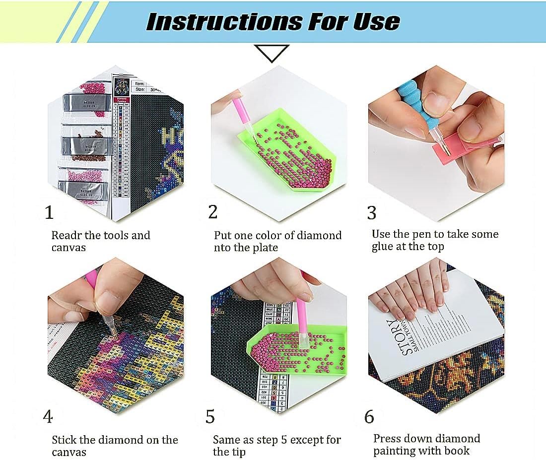 Magic Academy Diamond Painting Kits for Adults & Kids,DIY Cartoon Diamond Art Kits,5D Cartoon Figure Diamond Painting Kits,Full Drill Diamond Dots Painting for Home Wall Decoration Gifts 12x16 Inch ARTMYRUI