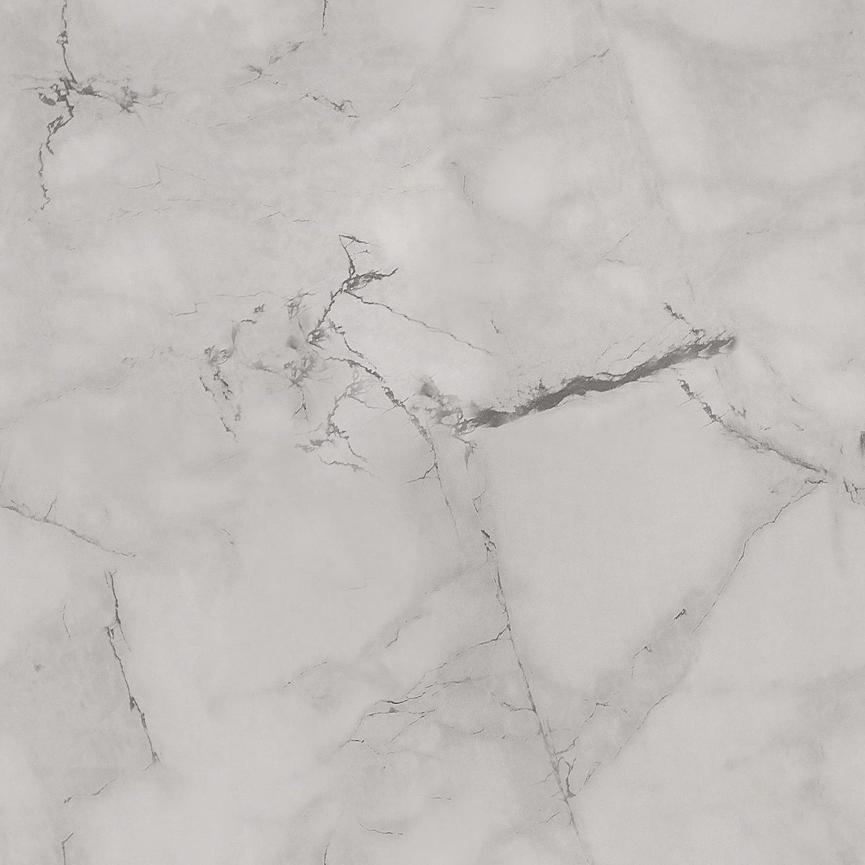 Furinno Besi 2-Tier Modern Round Coffee Table Table with Sturdy Metal Legs, Marble White/Black Furinno