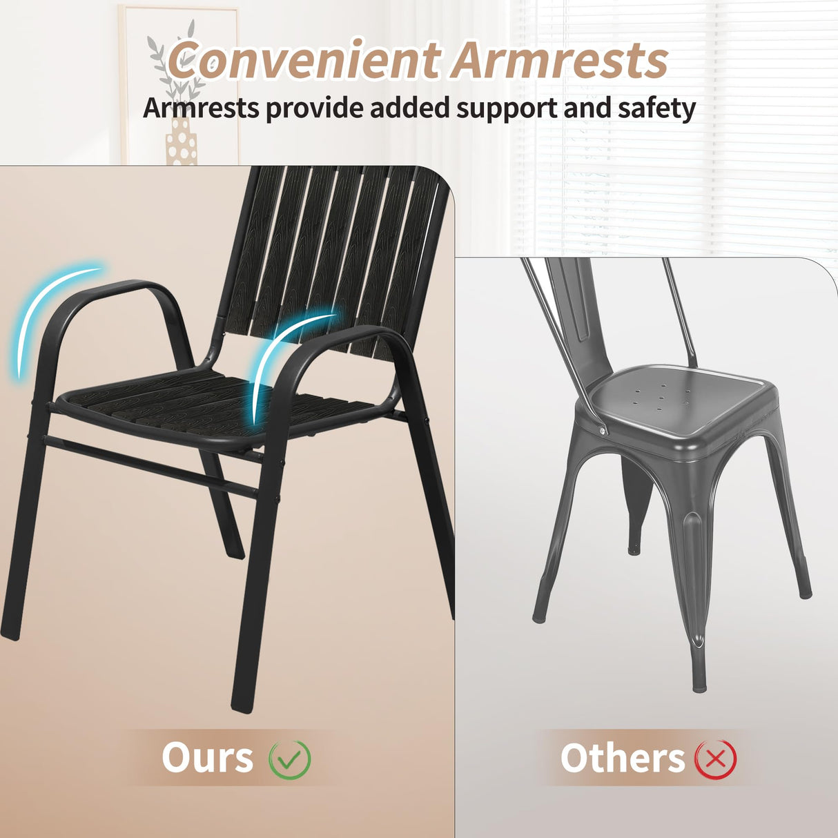 PIZZELLO 7 Pieces Outdoor Dining Set, 106" Aluminum Extendable Patio Dining Table w/ 6Pcs Stackable Patio Chairs, All Weather Outdoor Table and Chairs Sets for Backyard, Garden, Deck and Poolside PIZZELLO