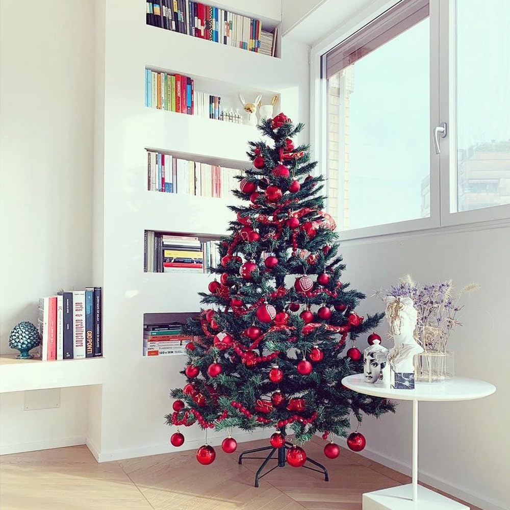 Sivya Christmas Tree Stand for 4 to 6 Foot Trees,Fits 0.75-1.25 Inch Pole Sivya