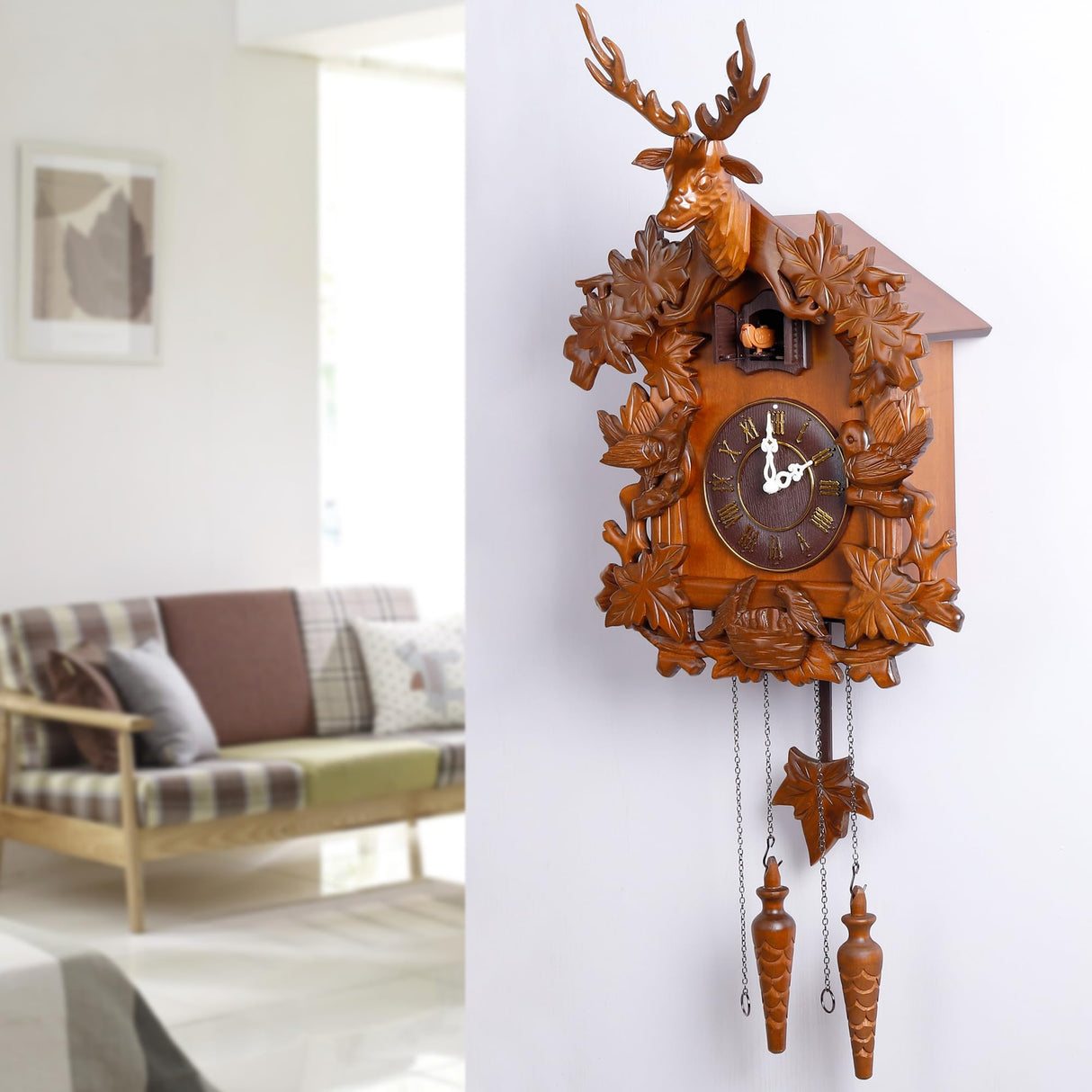 Kendal Large Handcrafted Wood Cuckoo Clock MX015-2 Kendal