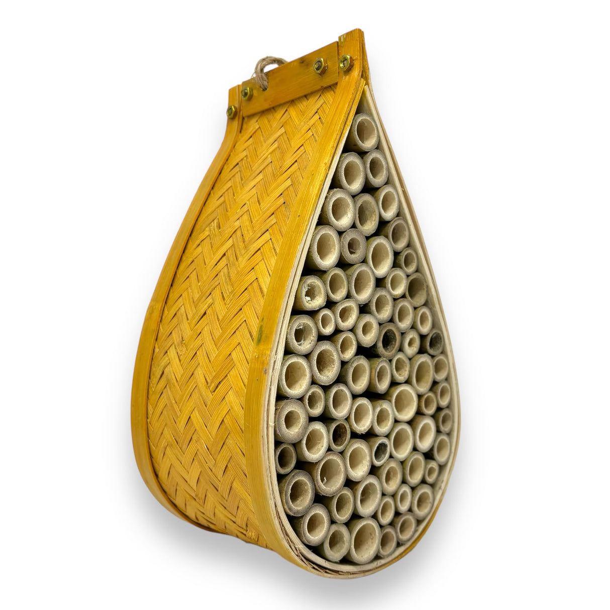 SunVara Mason Bee House for Pollinator Bees Gardering Gifts Bee Hotel SunVara