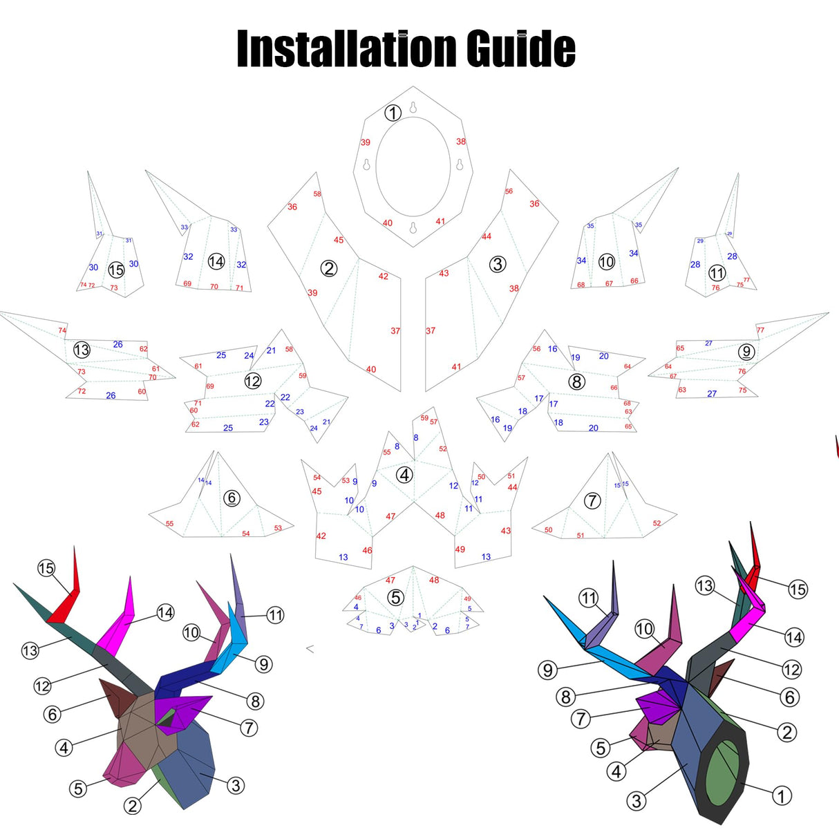 Deer Head Welding kit For Beginners Practice, 201 stainless steel Welding Coupons, Welding Training Metal Suitable For TIG, MIG, Gas, Arc, Stick, DIY Welding Practice Kit(15 pcs) SONNLER