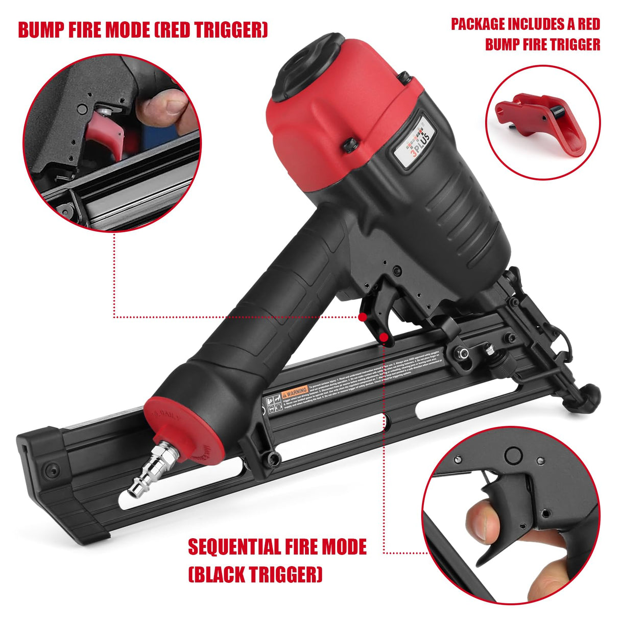3PLUS HDA1564SP 15 Gauge Angled Finish Nailer 3PLUS