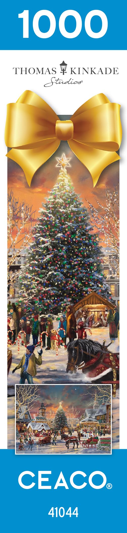 Ceaco - Thomas Kinkade - Holiday - Christmas Festival - 1000 Piece Jigsaw Puzzle Ceaco