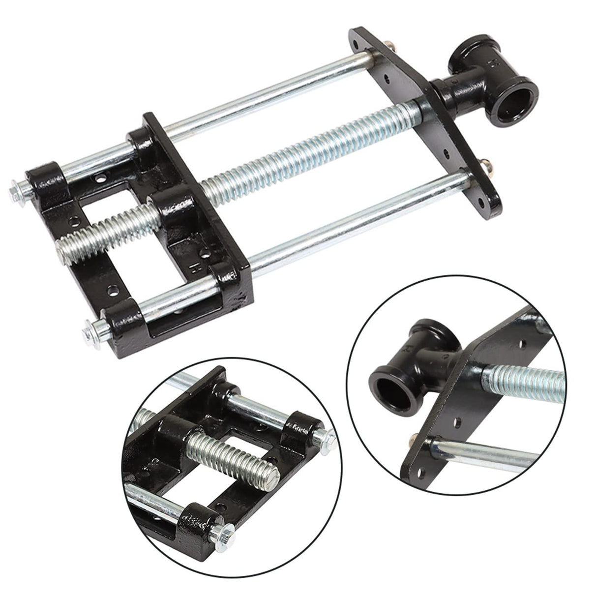 findmall 9 Inch Woodworking Front Vise Woodworking Bench Vise Heavy-Duty Steel and Cast Iron Front Screw Vise Woodworker's Vise Fit for Making Woodworking findmall