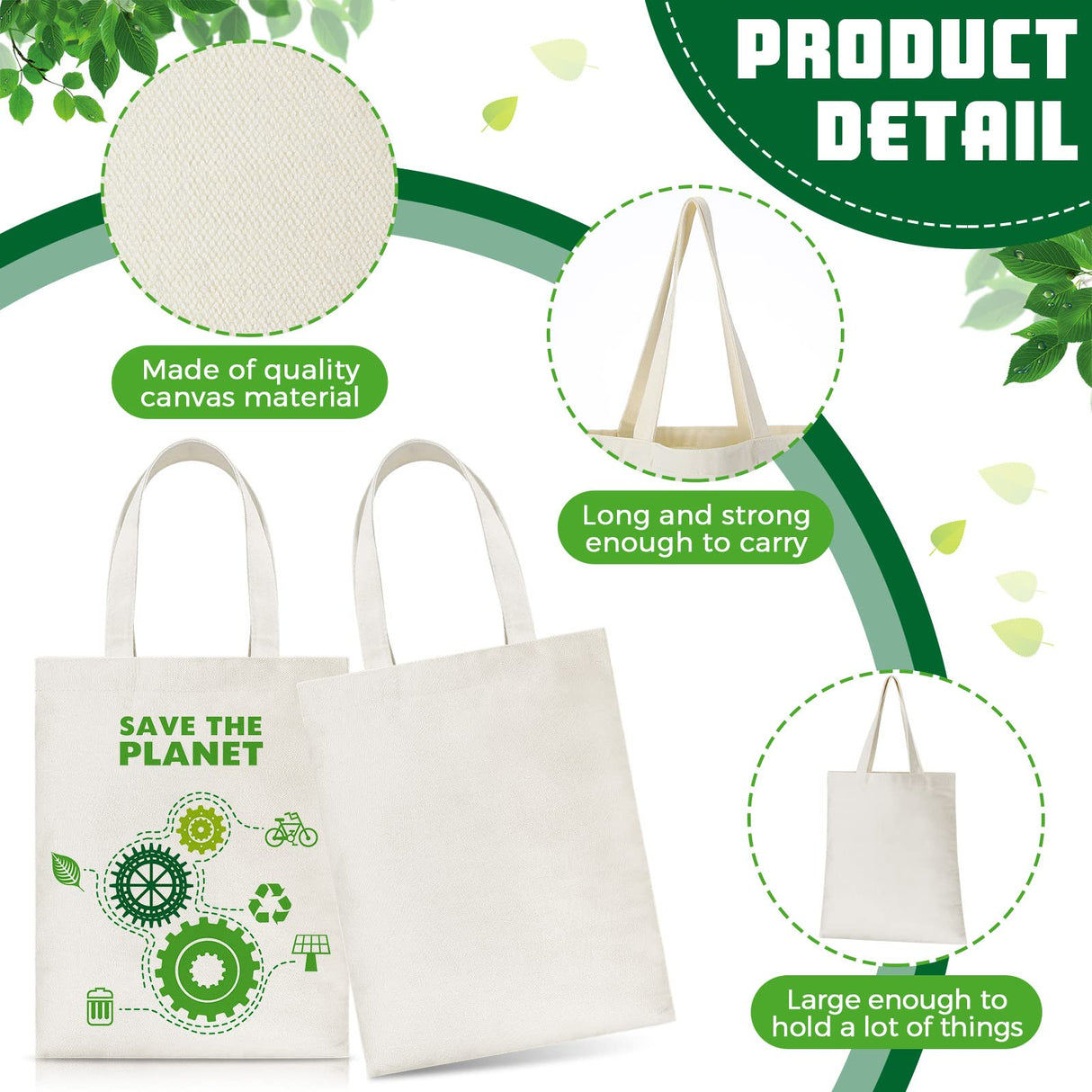 Xuniea 32 Pieces Sublimation Polyester Tote Bags Blanks Bulk 9.8 x 11.8 Inch Reusable Canvas Tote Printable Grocery Bags for Halloween Christmas DIY Gift Xuniea