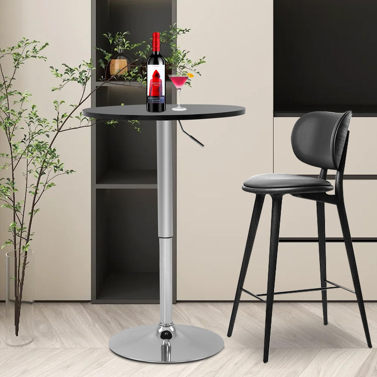 PayLessHere Adjustable Height Bar Table - Modern Pub Table for Dining Room or Kitchen PayLessHere