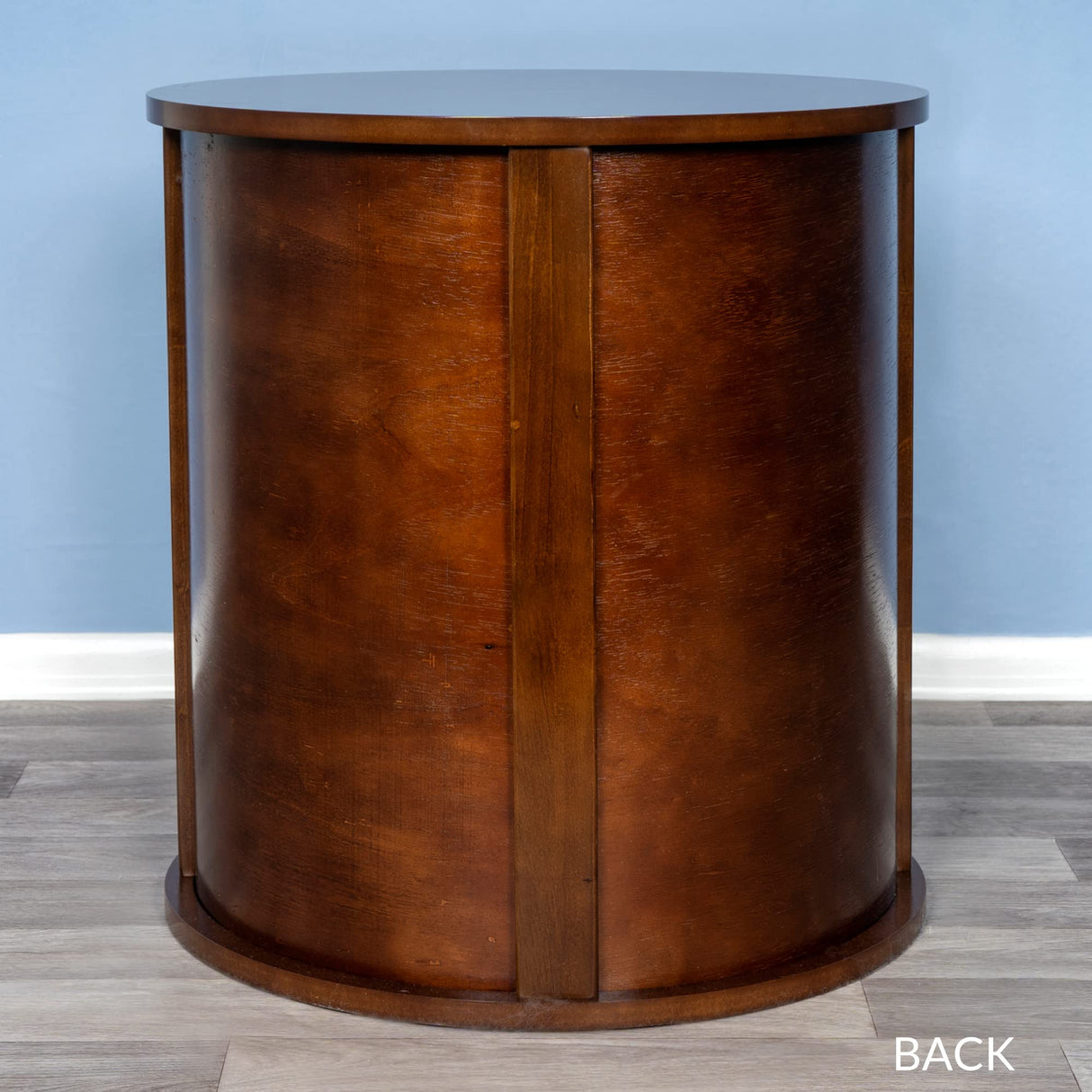 THE REFINED FELINE Purrrrfect End Table Cat Bed Cave in Mahogany Brown, Multipurpose Wood Cat Furniture Nightstand, Easy to Clean Covered Cat Bed with Replaceable Scratching Post & Washable Cushion THE REFINED FELINE