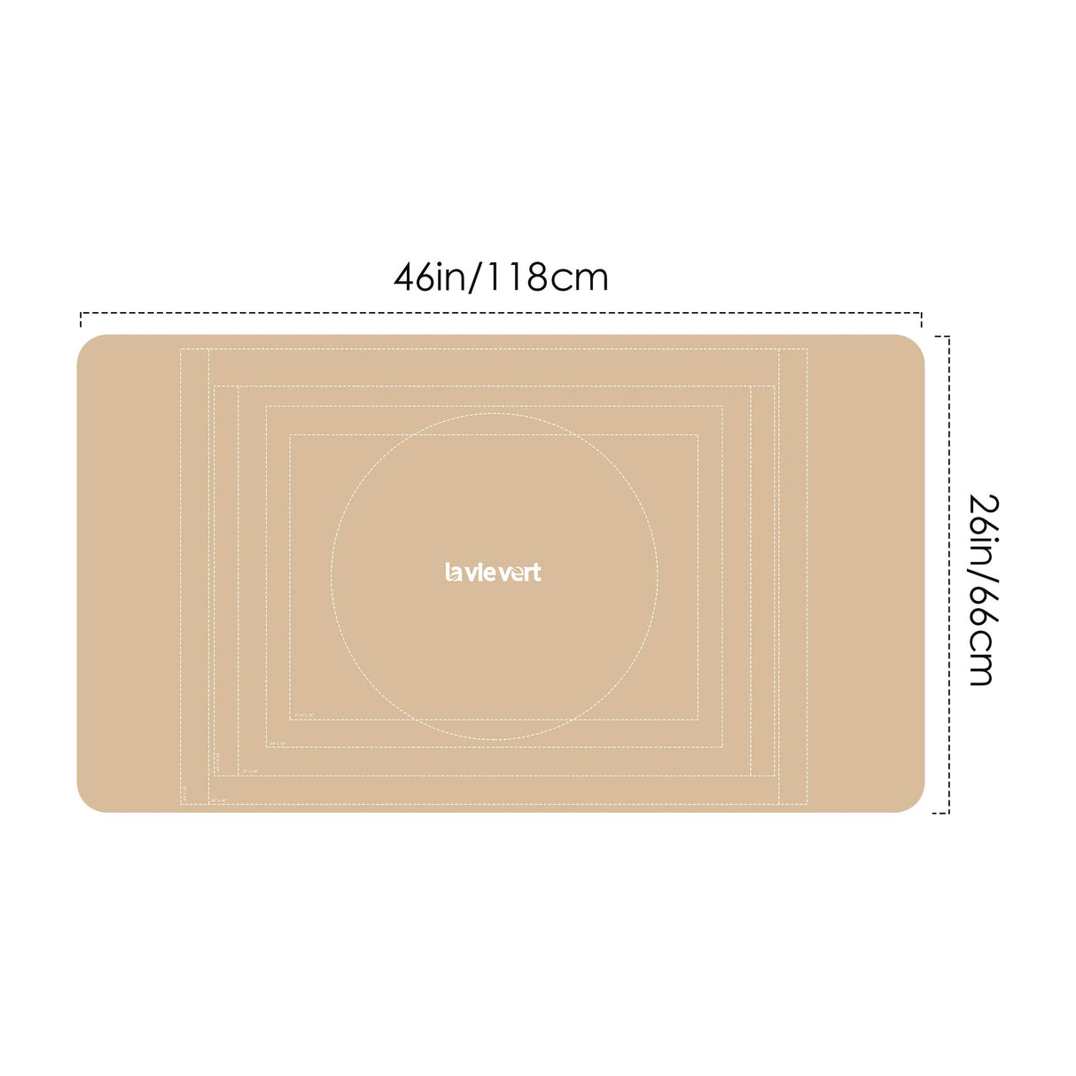 LAVIEVERT Jigsaw Puzzle Mat Roll Up, Double-Sided Neoprene Puzzle Roll Mat, Portable Puzzle Board Keeper Saver with Auxiliary Line & Storage Bag for Up to 1500 Pieces - Black & Khaki LAVIEVERT