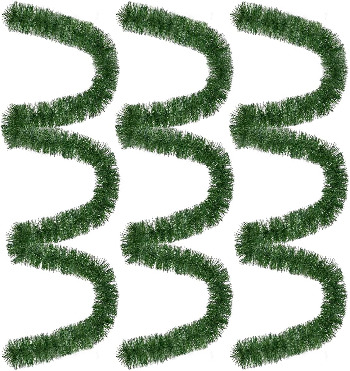 54FT Christmas Garland, Christmas Garland Set - Artificial Greenery Pine Garland for DIY Christmas Decorations - Festive and Versatile Holiday Décor (Green) PLACHIDAY
