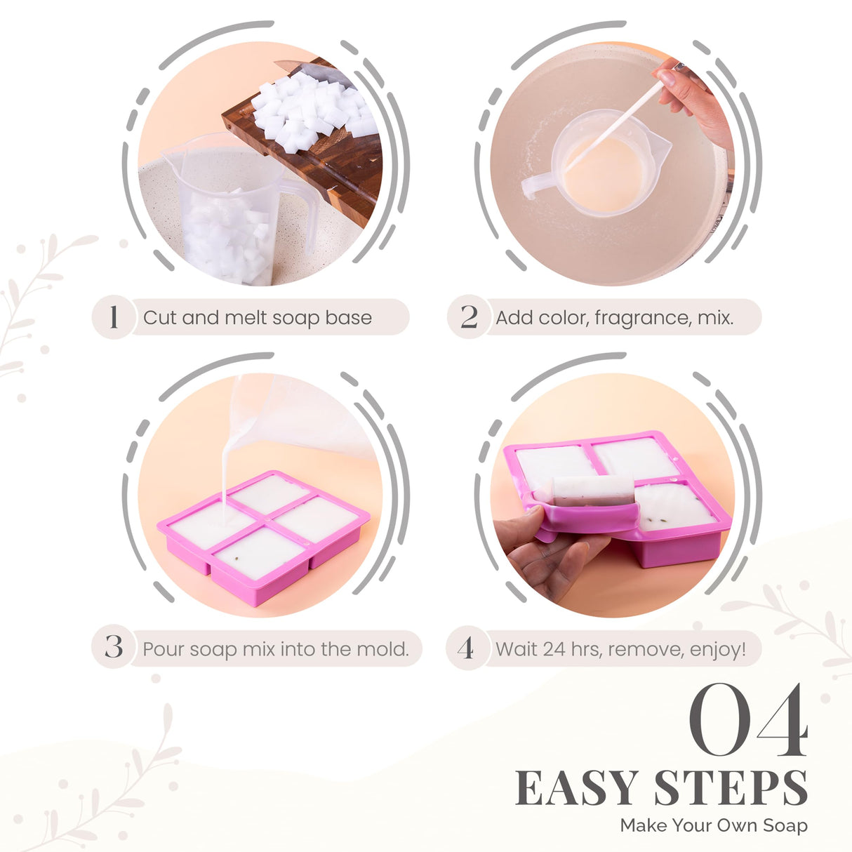 WeInd Large Soap Making Kit - DIY Craft Kit for Adults & Kids - Modern Art & Craft Kit with Soap Base, Melt & Pour Base, Silicon Molds, Soap Cutter, Essential Oils & Fragrances - Handmade Gift WeInd