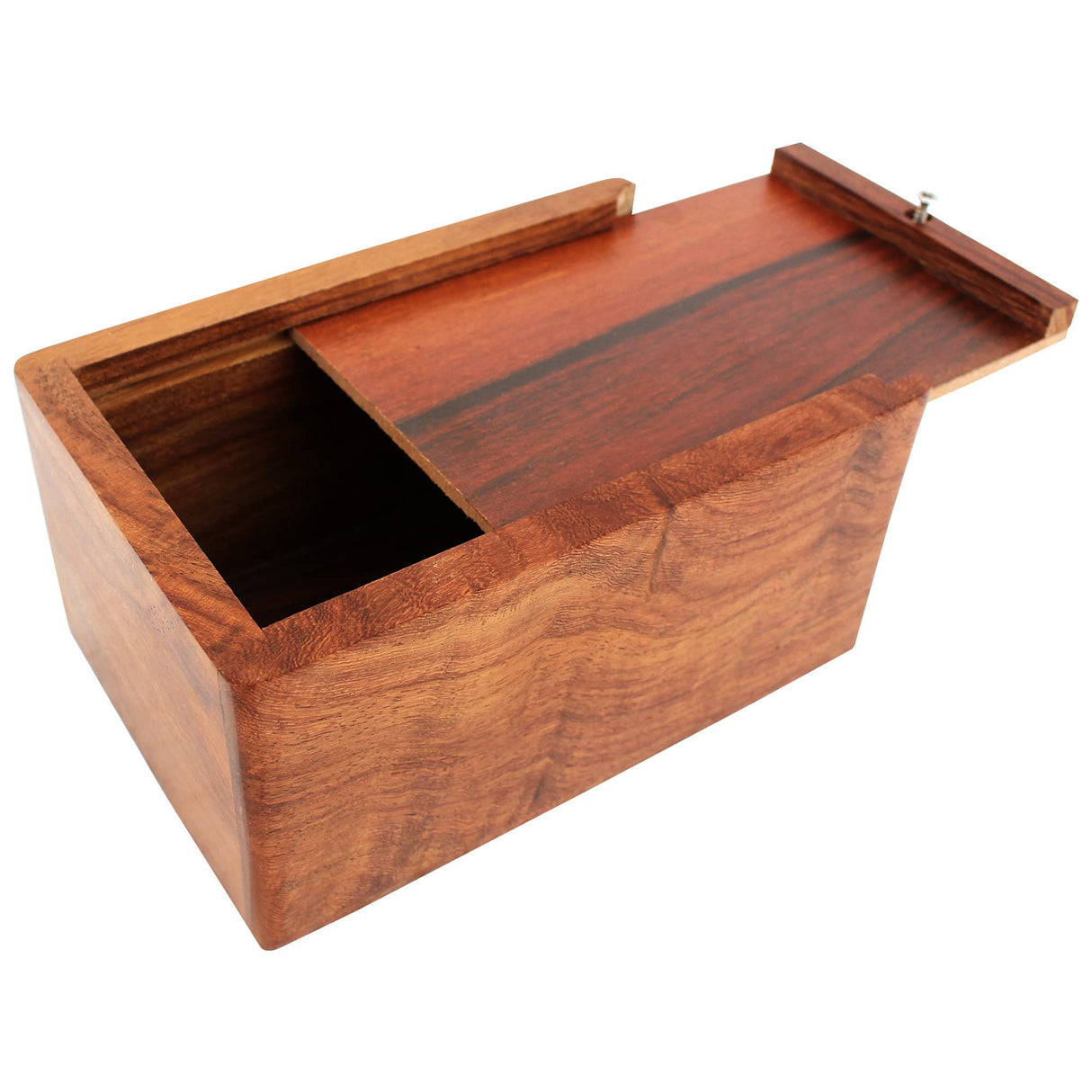 Indian Glance Wooden Urn Box - Urn for Human Ashes Funeral Cremation Urn(Large 8.5" x 6.5" x 4.5" 170 cu. in) Indian Glance