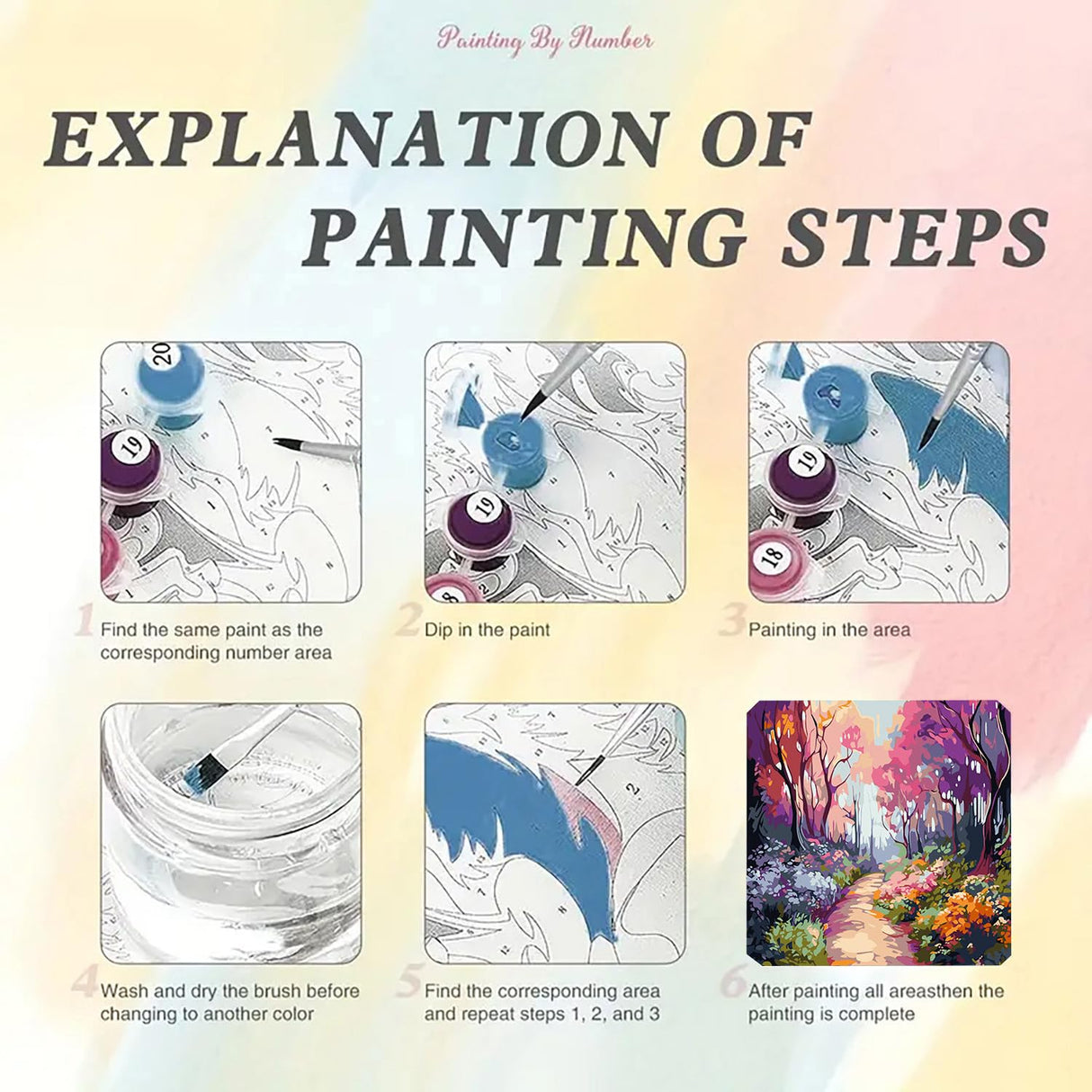 Easy Paint by Numbers Kit for Adults Beginner, Spring Adult Paint by Number Kits on Canvas, DIY Painting with Numbers for Adults, Acrylic Simple Oil Paint by Number Kits for Home Wall Decor 16x20 in BYGFHLYW