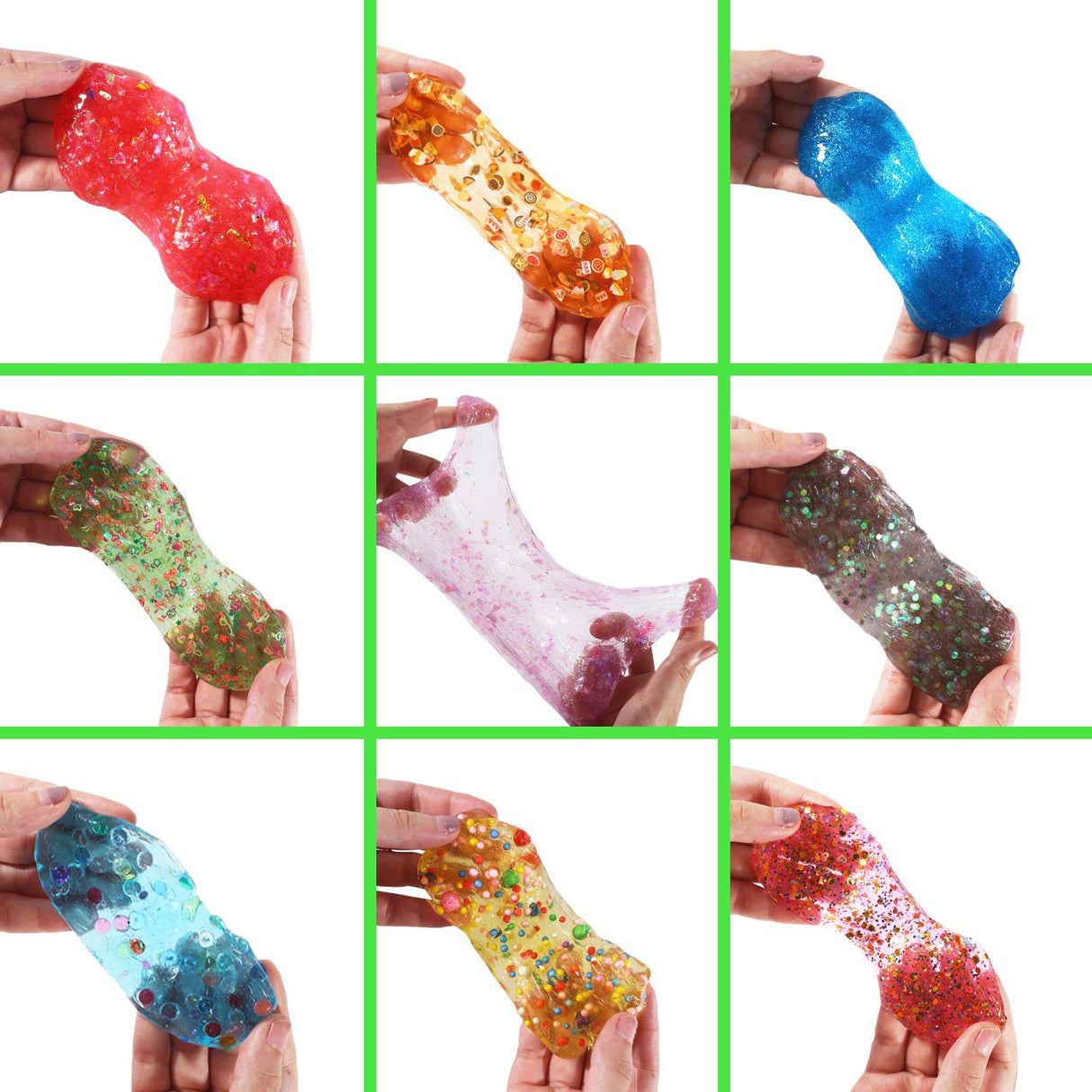 126 Pcs DIY Slime Making Kit for Girls Boys - Birthday Idea for Kids Age 5+. Ultimate Slime Supplies Include 28 Crystal Slime, 2 Glow in The Dark Powder, 48 Bottle Glitter Jar etc. BYONEBYE