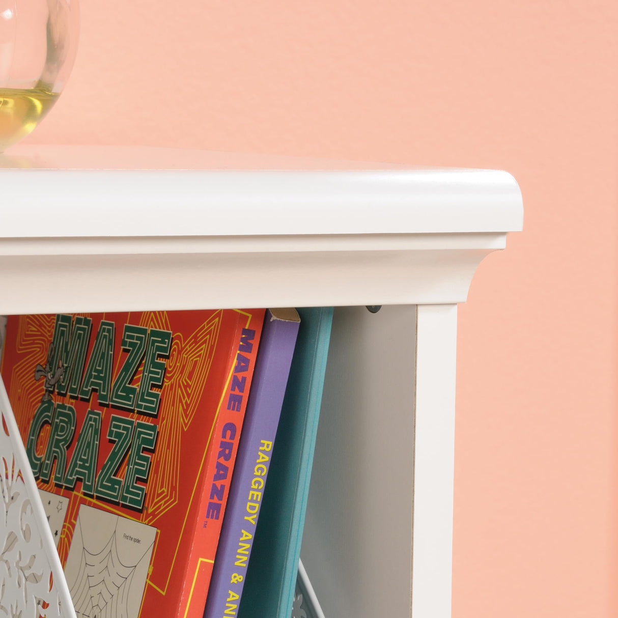 Sauder Pogo Bookcase/Footboard/pantry cabinets, L: 41.10" x W: 14.49" x H: 32.84", Soft White Sauder