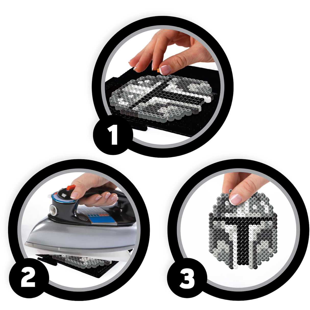 Perler 80-57020 Star Wars' The Mandalorian Fused Bead Kit with 14 Unique Patterns, Multicolor, 4579 Pieces Perler