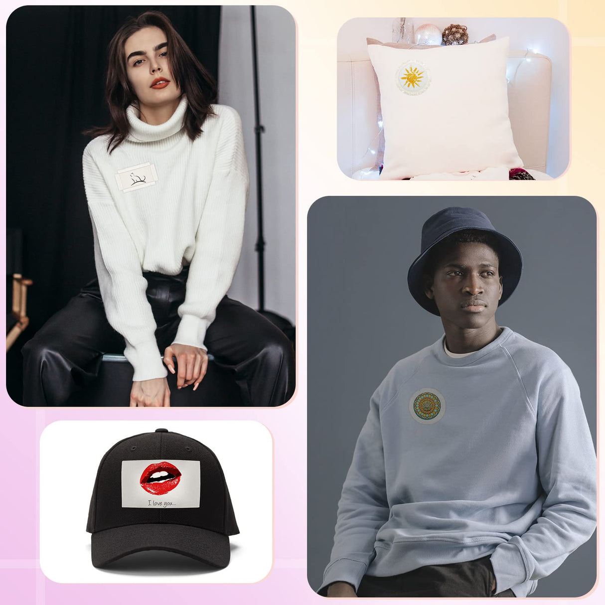 25 Pieces Sublimation Hat Patches Distressed Sublimation Patches Iron on Blank Patches Fabric Repair Sublimation Blank Patch Patches for Hats Clothes Uniforms Jeans Backpacks Dog Vest Jutom