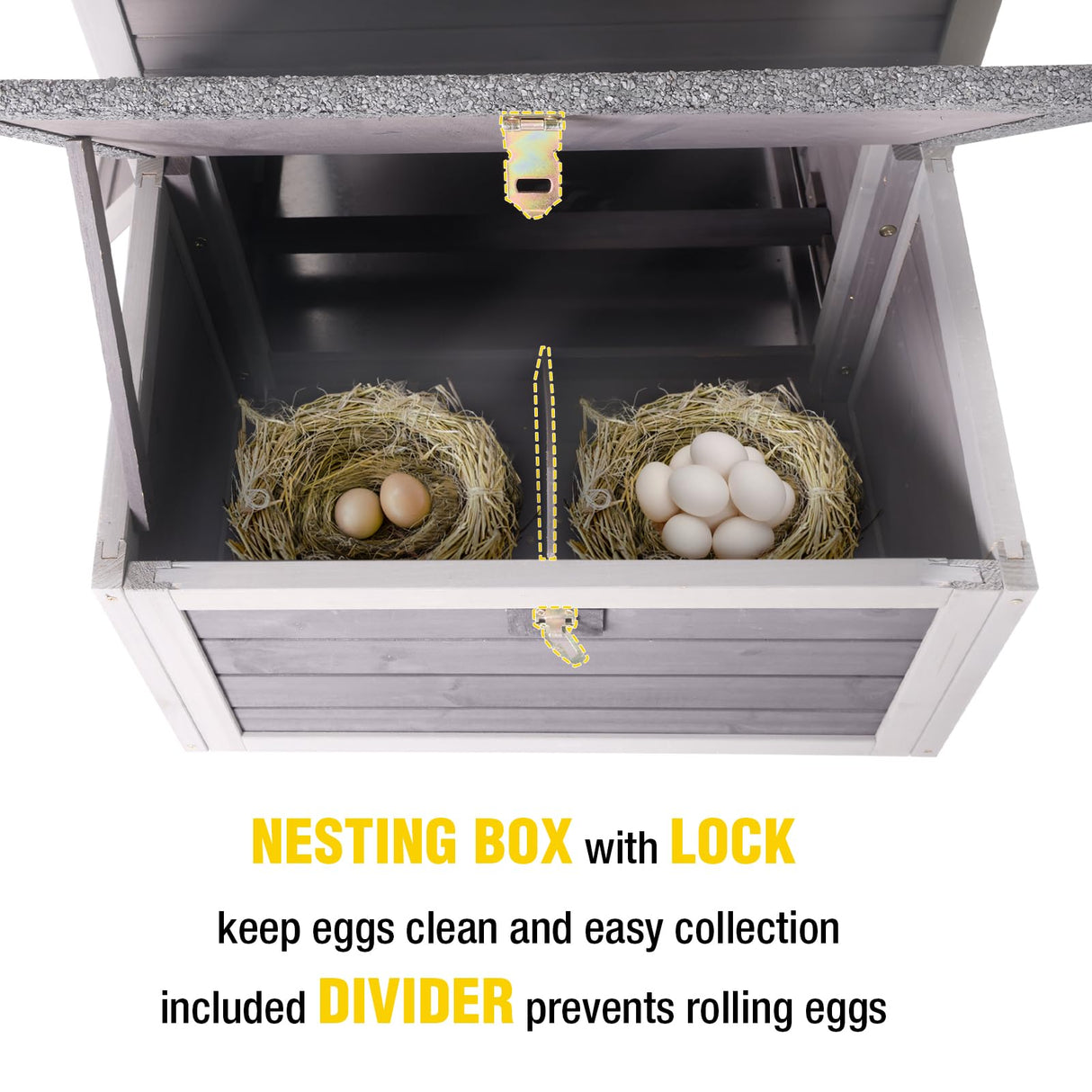 AIVITUVIN Chicken Coop for 2 Chickens Home Ues Outdoor Small Wooden Chicken House with Expandable Run for Poultry Duck Coop Pull Out Tray Quail Cage,Hen Habitat Aivituvin