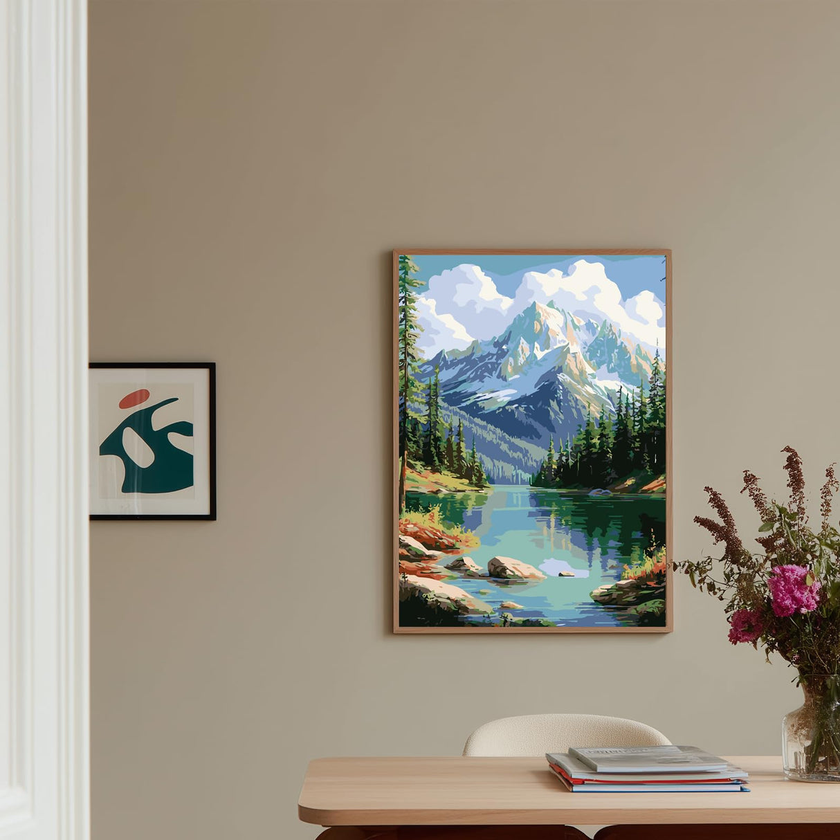 Landscape Paint by Numbers Kits for Adults Beginner, Landscape Paint by Numbers, Painting by Numbers for Adults for Gift Home Wall Decor(16 x 20 Inch) hkejoi