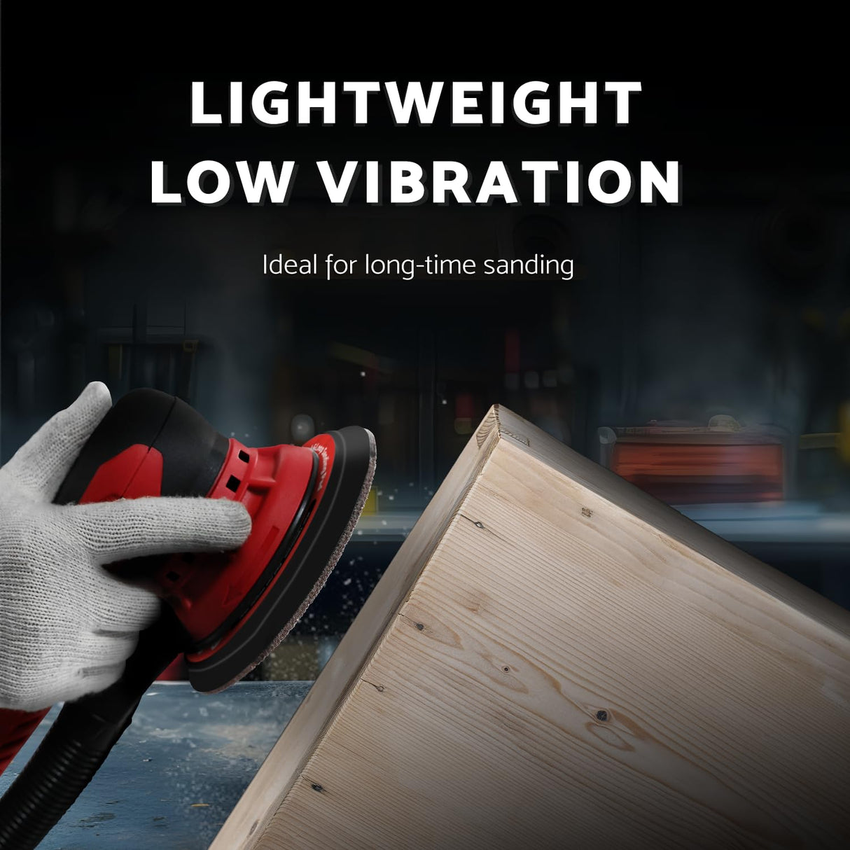 S&F STEAD & FAST Electric Random Orbital Sander with Vacuum Attachment 120V 350W, Professional-grade, with 5 inch 6 inch Backing Pads, Quiet, Powerful, Low Vibration, for Woodworking, Auto Body Repair S&F STEAD & FAST