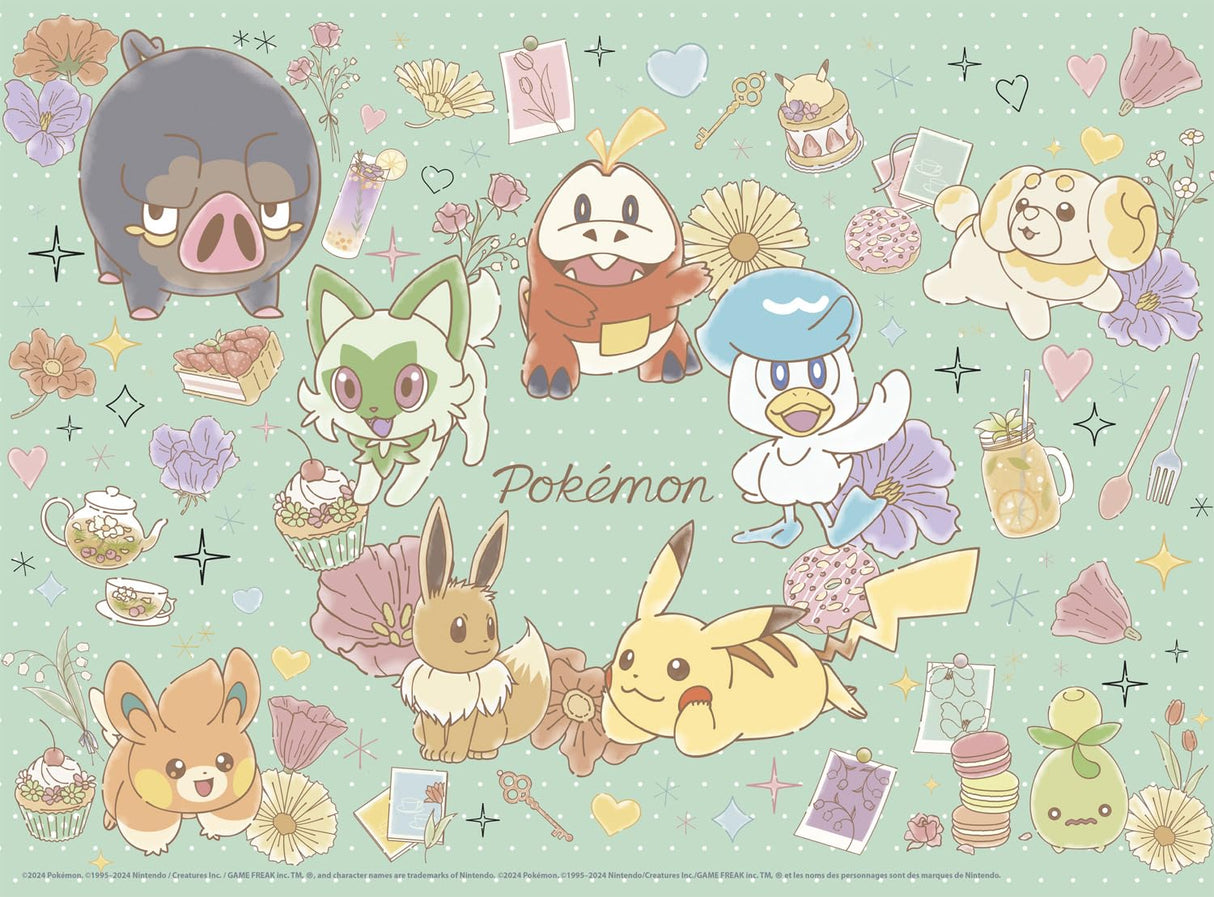 Buffalo Games - Pokemon - Flower Cafe - 1000 Piece Jigsaw Puzzle for Adults -Challenging Puzzle Perfect for Game Nights - Finished Size is 26.75 x 19.75 Buffalo Games