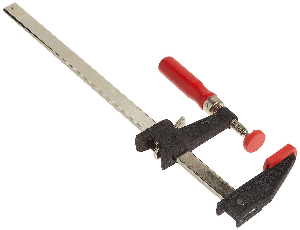 Bessey Clutch Style Bar Clamps - 12 In 600 lb - GSCC2.512- Woodworking Clamps with Ergonomic Handle, Non-Marring Pads, Durable Cast-Iron Jaws & Serrated Rail for Carpentry & Cabinetry Bessey