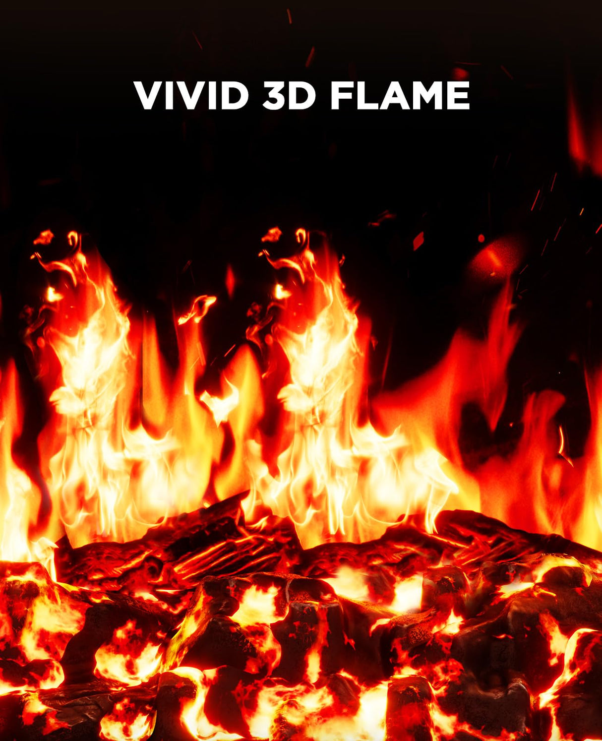 Silonn Electric Fireplace Heater, Quick Heating Portable Low Noise Fireplace with Temp Control, CSA Certified,18” Electric Fire Place with Overheat Protection Function for Living Room, Bedroom, Black Silonn