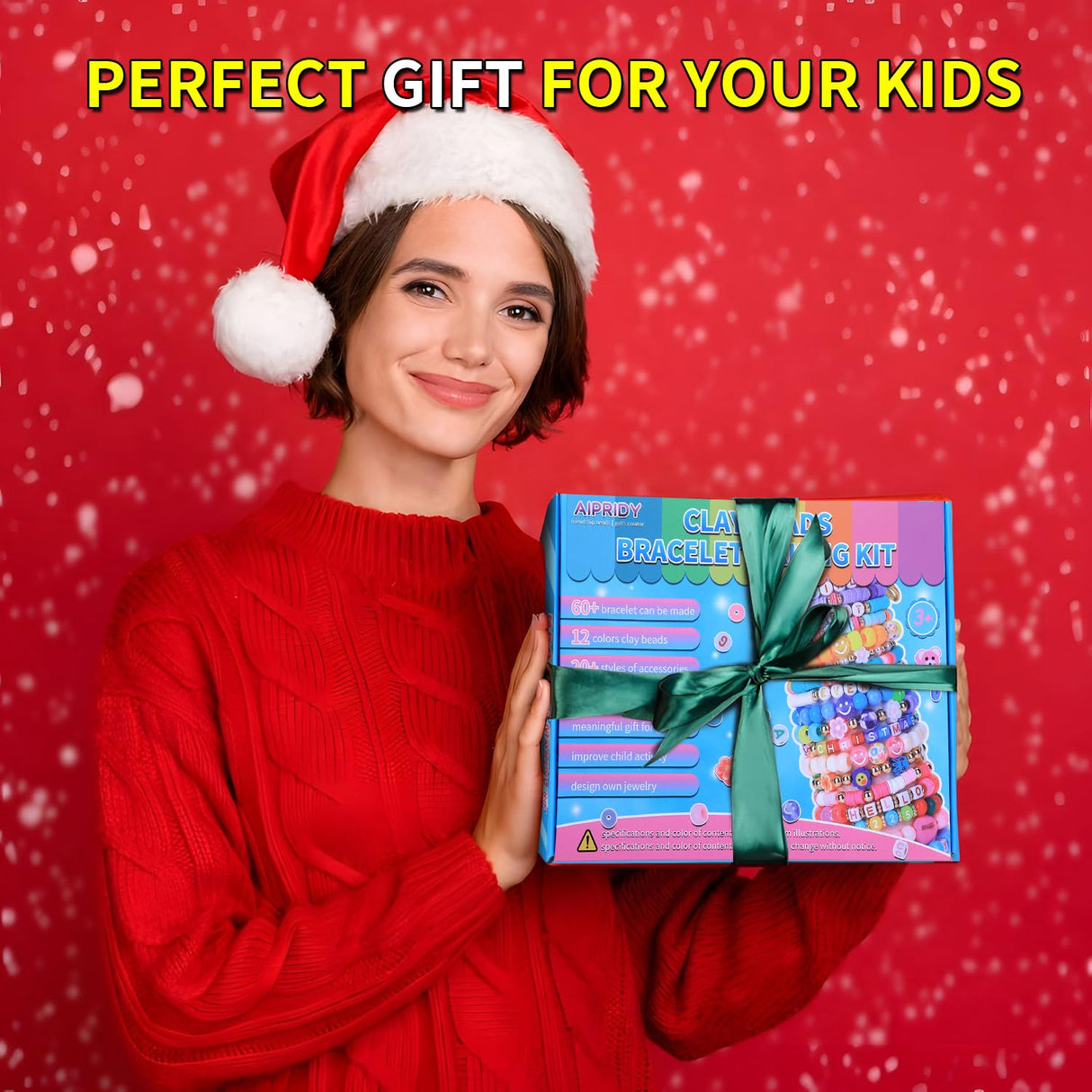 Clay Beads Bracelet Making Kit, 6500 Pieces, 24 Colors, Preppy Beads with Charms, DIY Jewelry Crafts for Kids 6-13 AIPRIDY