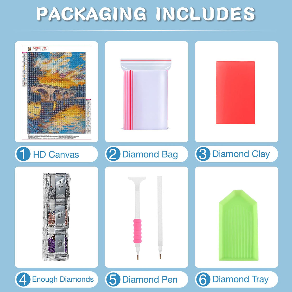 RICUVED Landscape Diamond Art Kits for Adults, Bridge Diamond Painting Kits for Beginners, Sunset DIY 5D Full Round Drill Gem Crystal Rhinestone Art and Craft Kit for Gift Home Wall Decor 12x16Inch RICUVED